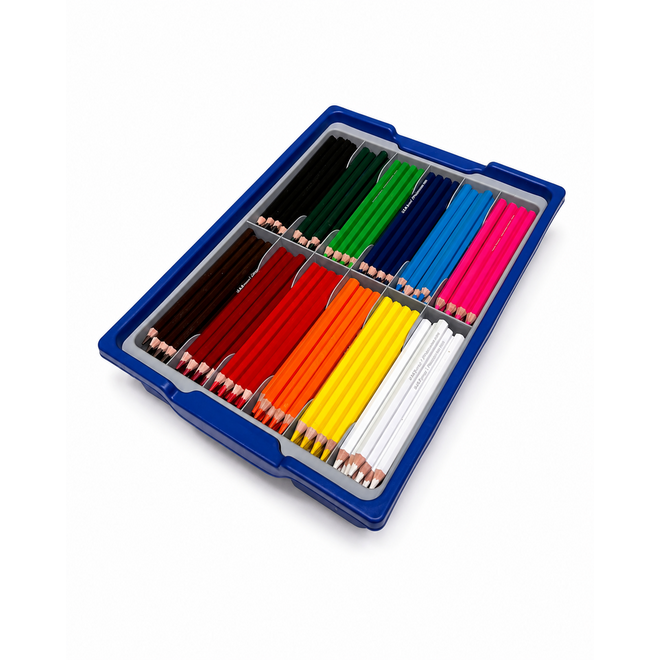 Kleurpotloden | de Rolf groep | knotsen 10 mm assorti classpack, 144 stuks